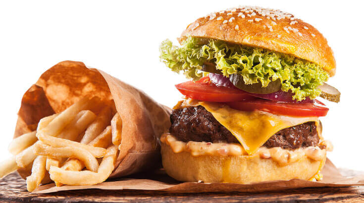 Stengels Beef Burger mit Steakhouse Fries