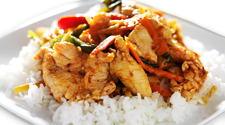 Thai-Curry mit Huhn und Asia-Gemüse