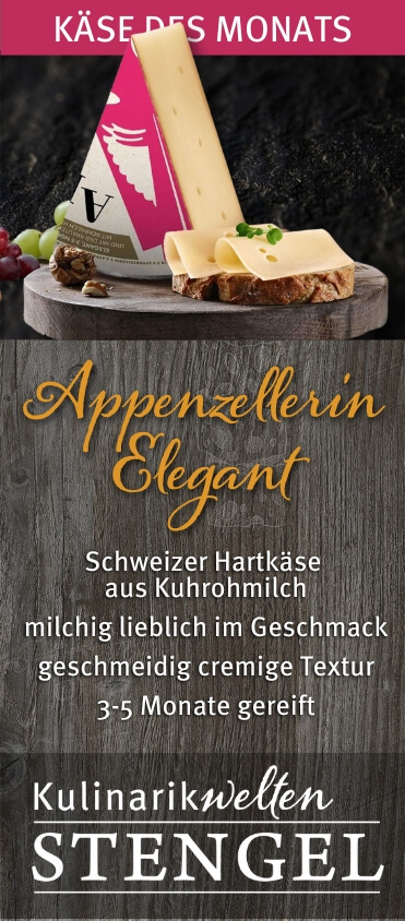 Appenzellerin Elegant: Angebotskäse des Monats Mai