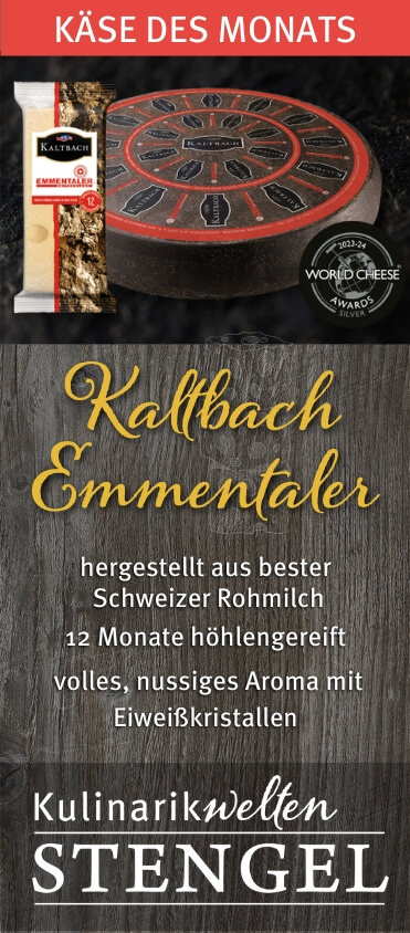 Kaltbach Emmentaler: Angebotskäse des Monats Juli