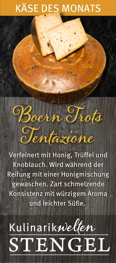 Boern Trots Tentazione: Angebotskäse des Monats Oktober