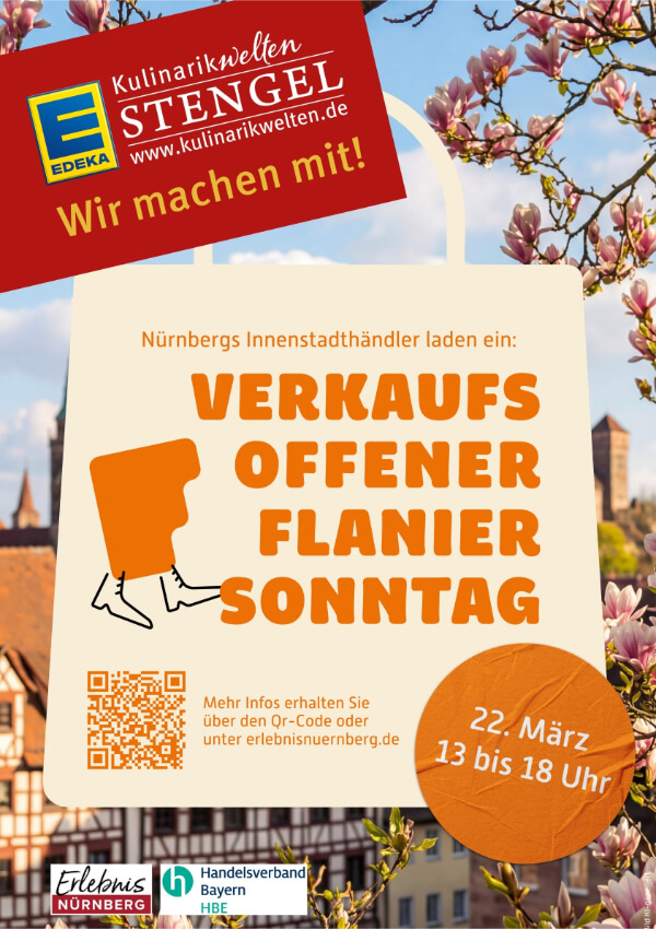 Wir machen mit: Verkaufsoffener Flanier-Sonntag am 22. März von 13 bis 18 Uhr!