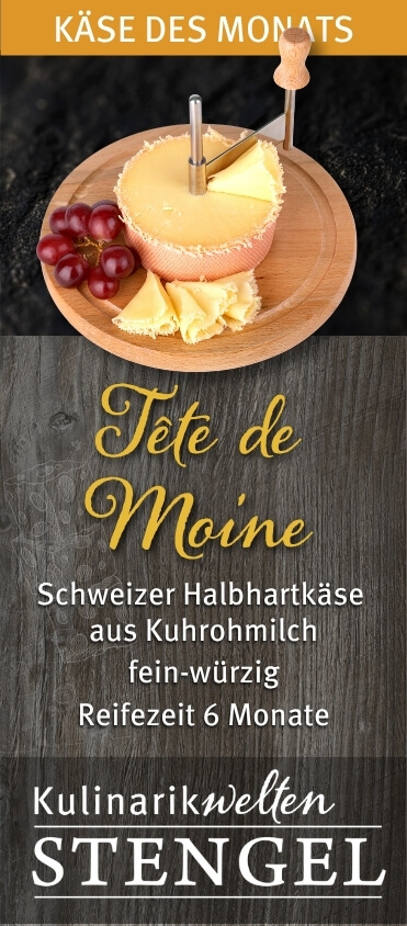 Tête de Moine: Angebotskäse des Monats Oktober